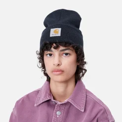 Accessoires|Accessoires>Carhartt WIP Acrylic Watch Hat Dark Navy Heather