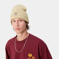 Accessoires|Accessoires>Carhartt WIP Acrylic Watch Hat Cornsilk