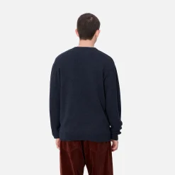 Strick>Carhartt WIP Alten Sweater Air Force Blue Heather