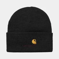 Accessoires|Accessoires>Carhartt WIP American Script Beanie Black