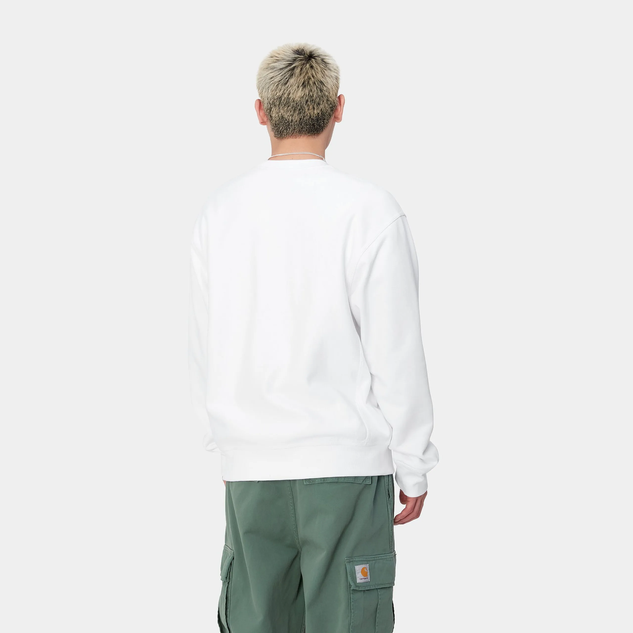 Sweats>Carhartt WIP American Script Sweatshirt White