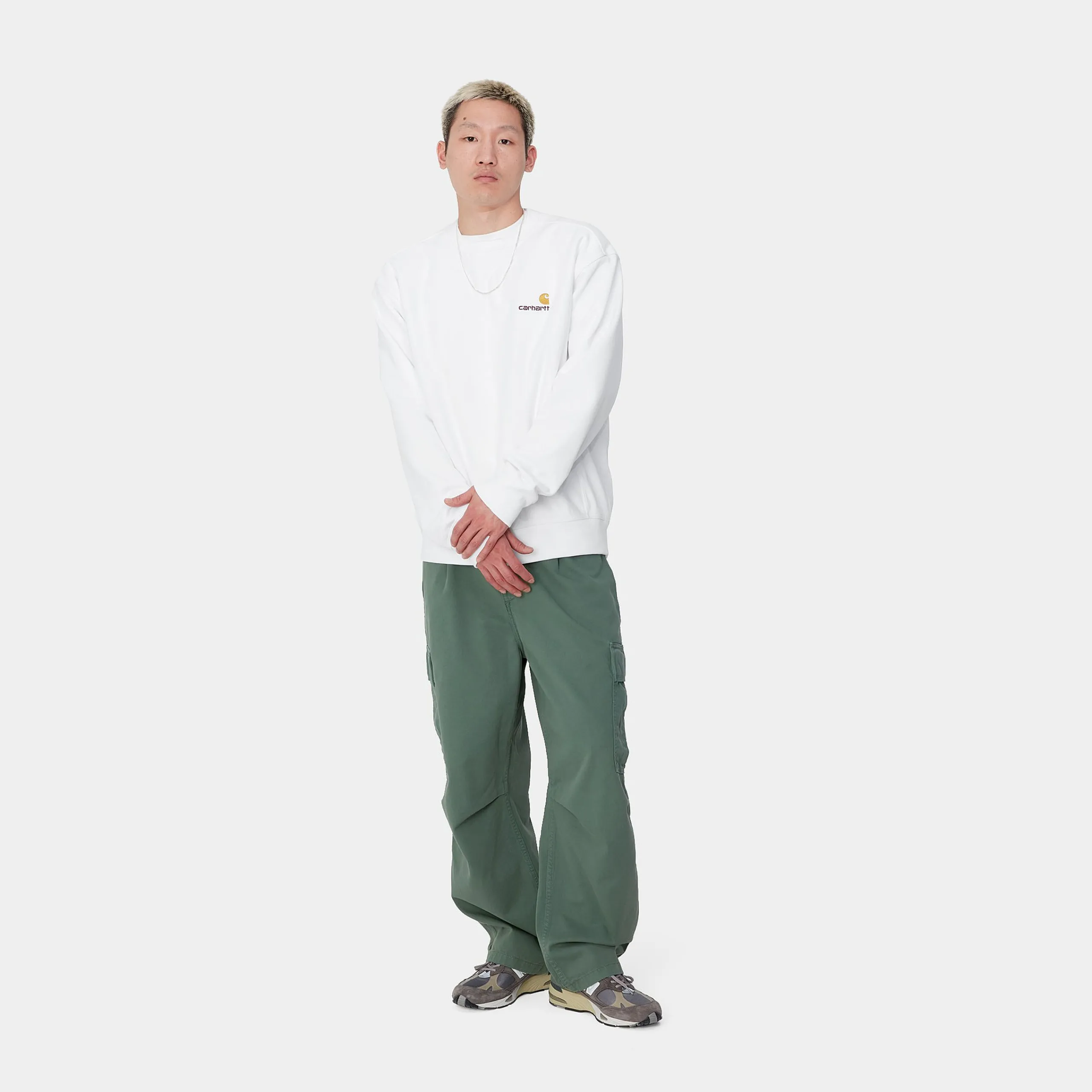 Sweats>Carhartt WIP American Script Sweatshirt White