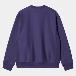 Sweats>Carhartt WIP American Script Sweatshirt Aura