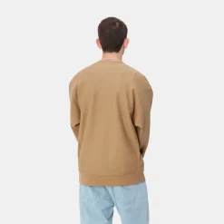 Sweats>Carhartt WIP American Script Sweatshirt Peanut