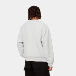 Sweats>Carhartt WIP American Script Sweatshirt Ash Heather