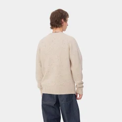 Strick>Carhartt WIP Anglistic Sweater Speckled Moonbeam