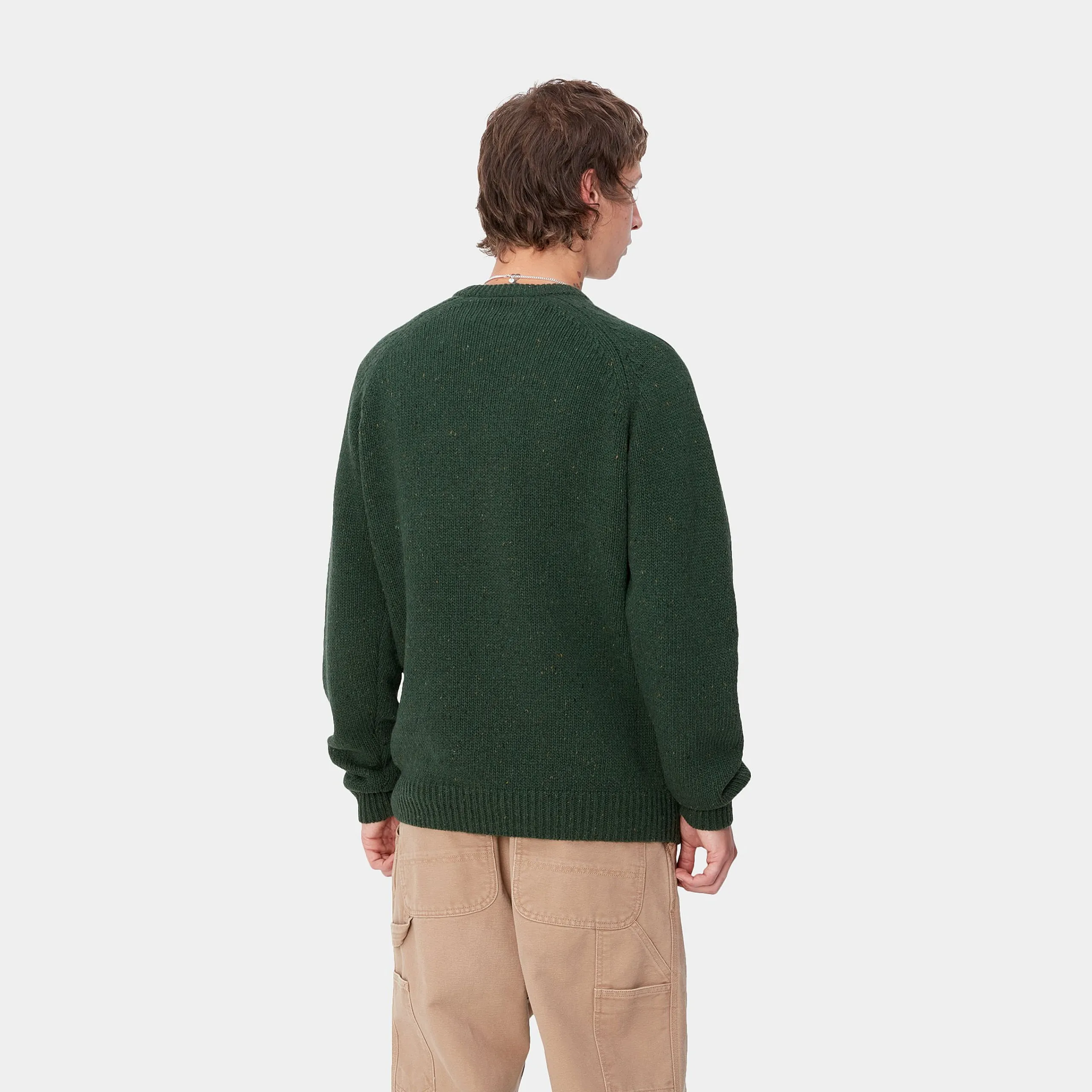 Strick>Carhartt WIP Anglistic Sweater Speckled Sycamore Tree