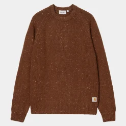 Strick>Carhartt WIP Anglistic Sweater Speckled Offroad