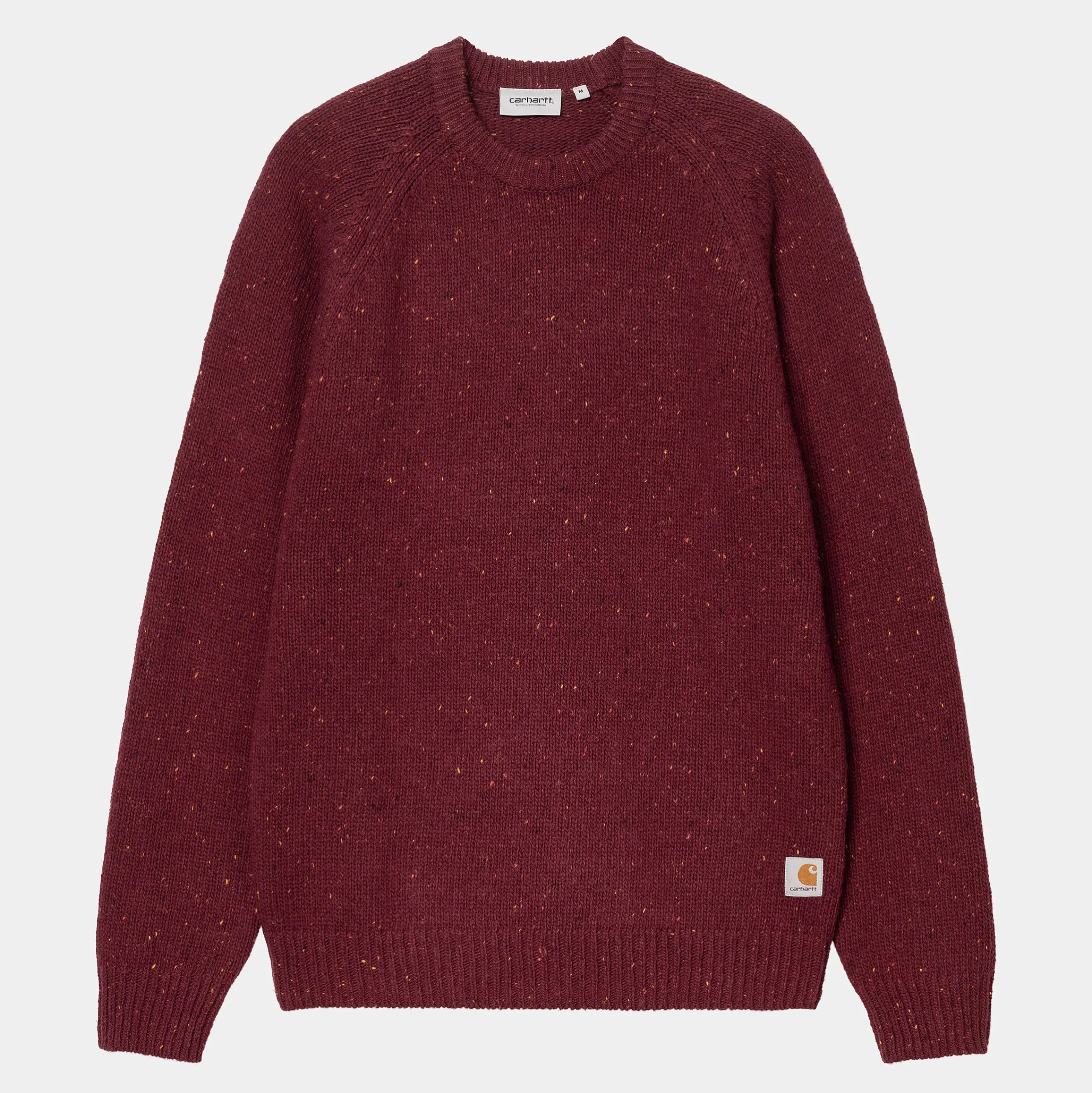 Strick>Carhartt WIP Anglistic Sweater Speckled Malbec