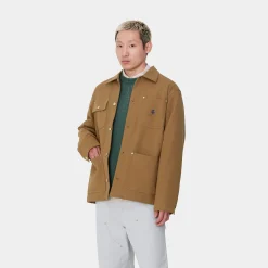 Jacken & Mäntel>Carhartt WIP Artificial Suede Michigan Coat Hamilton Brown
