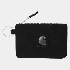 Accessoires|Accessoires>Carhartt WIP Artificial Suede Zip Wallet Black