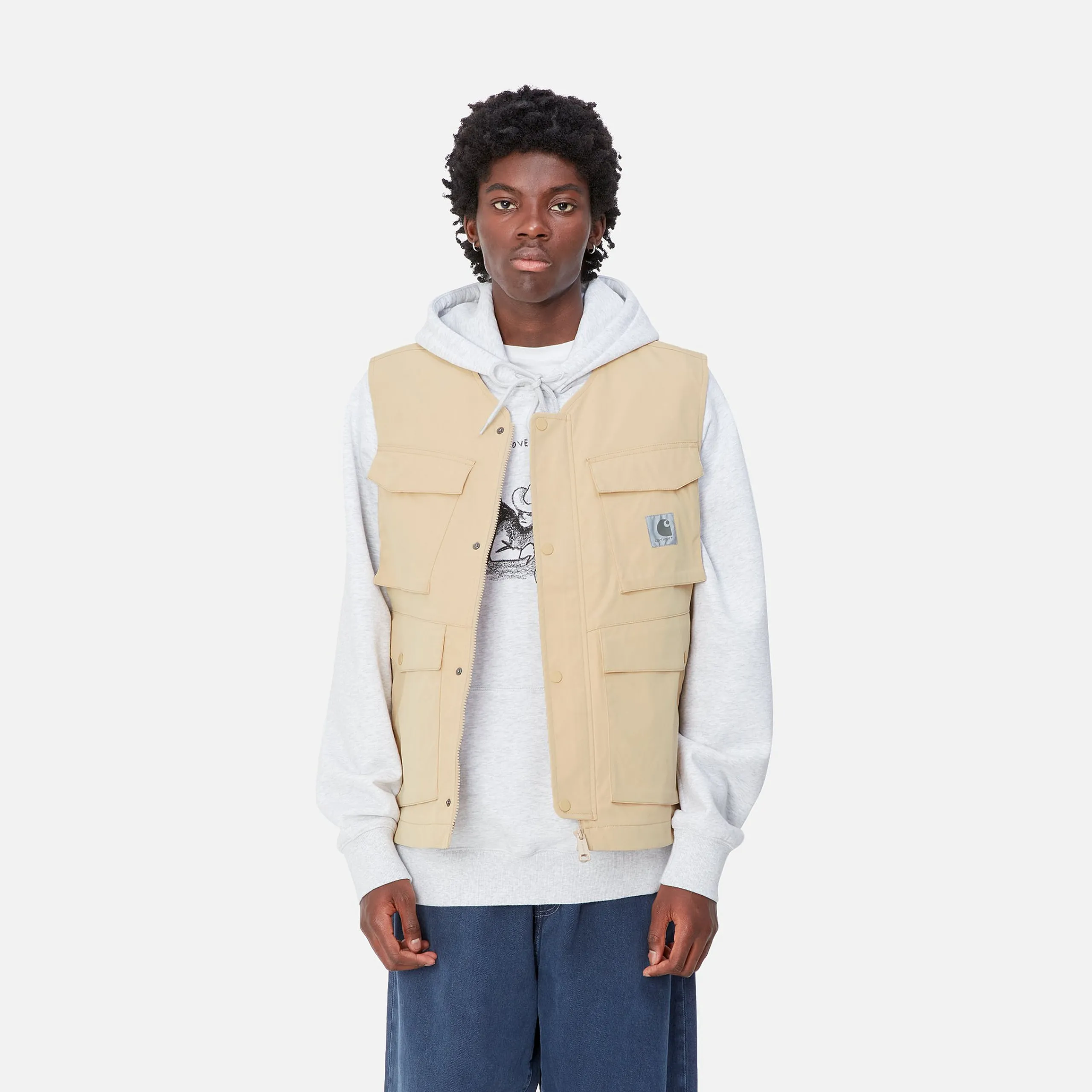 Jacken & Mäntel>Carhartt WIP Balto Vest Cornsilk