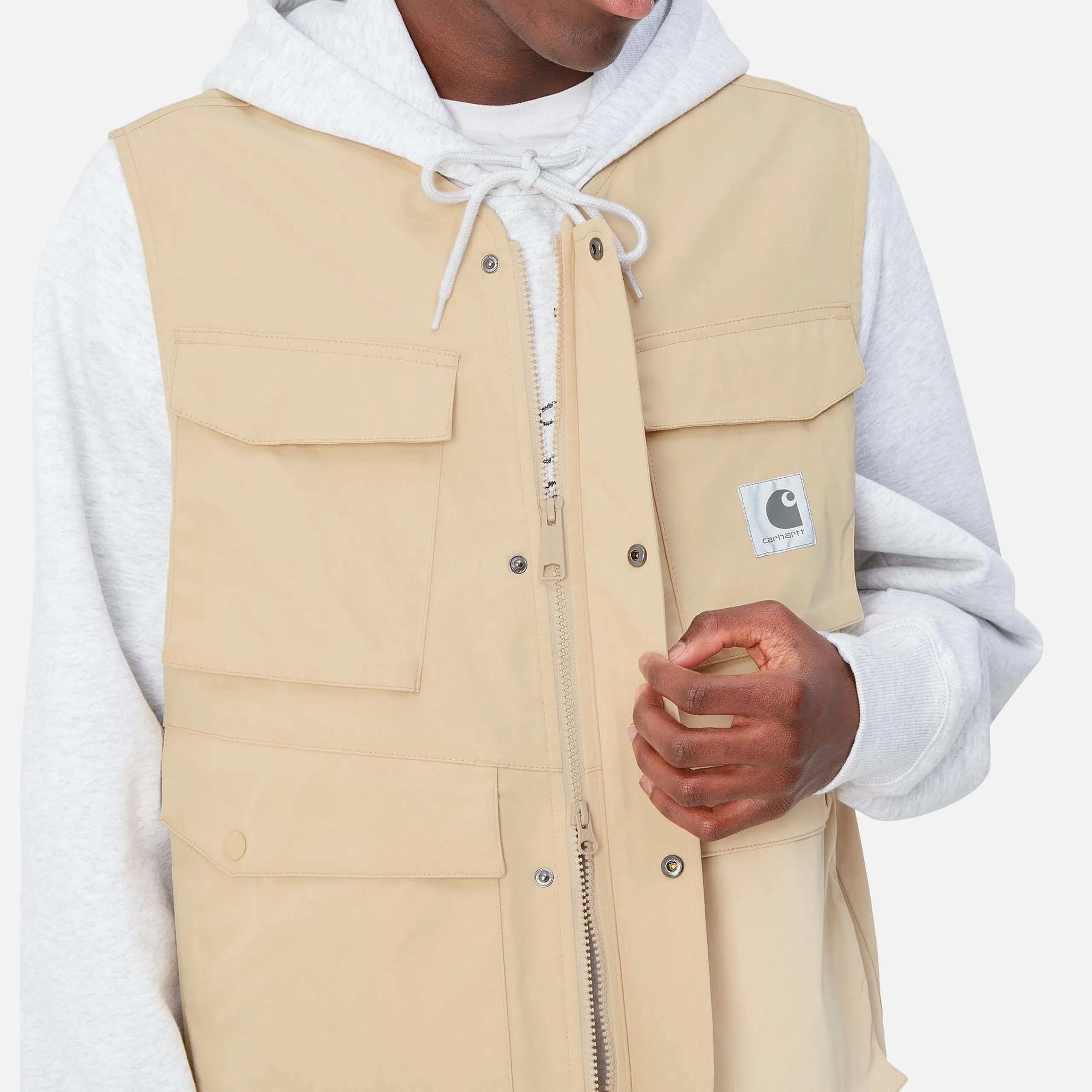 Jacken & Mäntel>Carhartt WIP Balto Vest Cornsilk