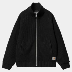 Strick>Carhartt WIP Banley Sweater Jacket Black