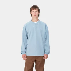 Sweats>Carhartt WIP Bolan V-Neck Sweat Dusty Ice / Positano