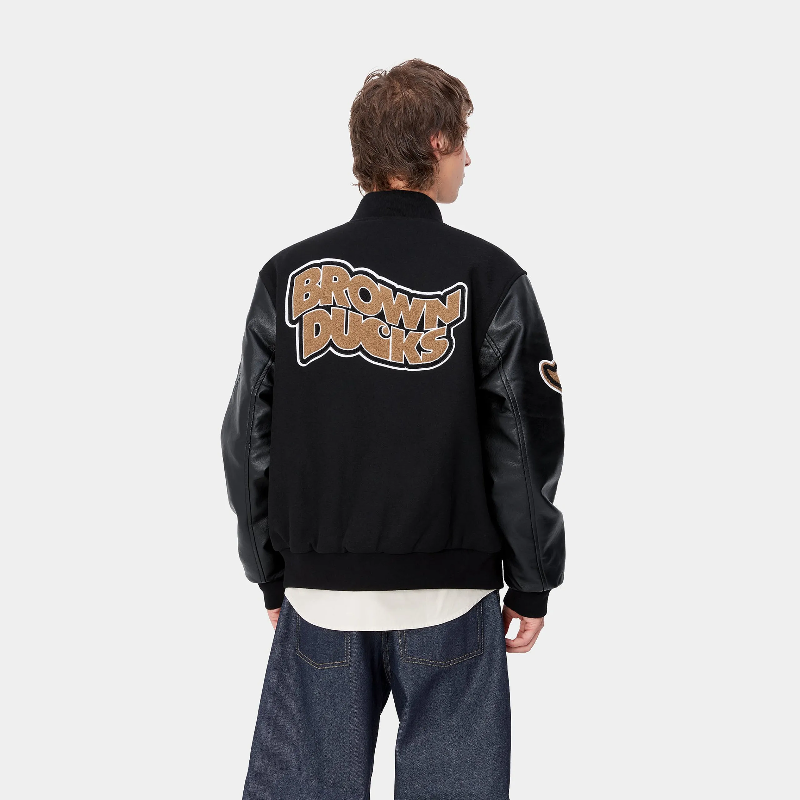 Jacken & Mäntel>Carhartt WIP Brown Ducks Bomber Black / Black
