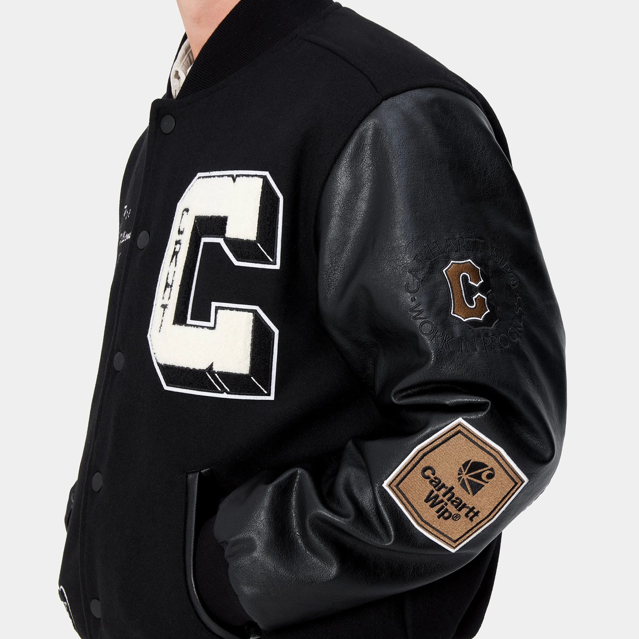 Jacken & Mäntel>Carhartt WIP Brown Ducks Bomber Black / Black