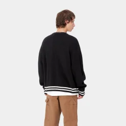 Strick>Carhartt WIP Brown Ducks Cardigan Black / Wax