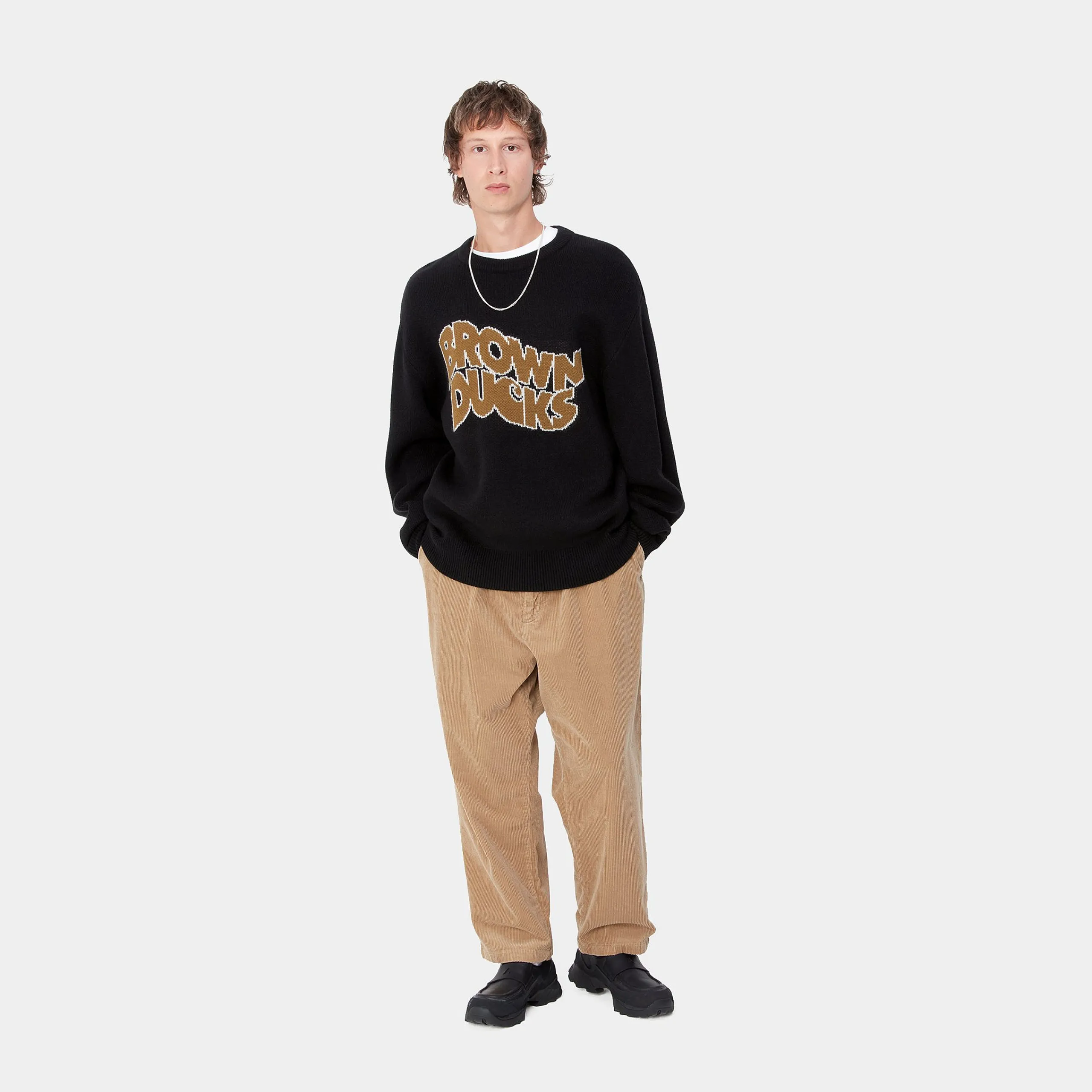 Strick>Carhartt WIP Brown Ducks Sweater Black
