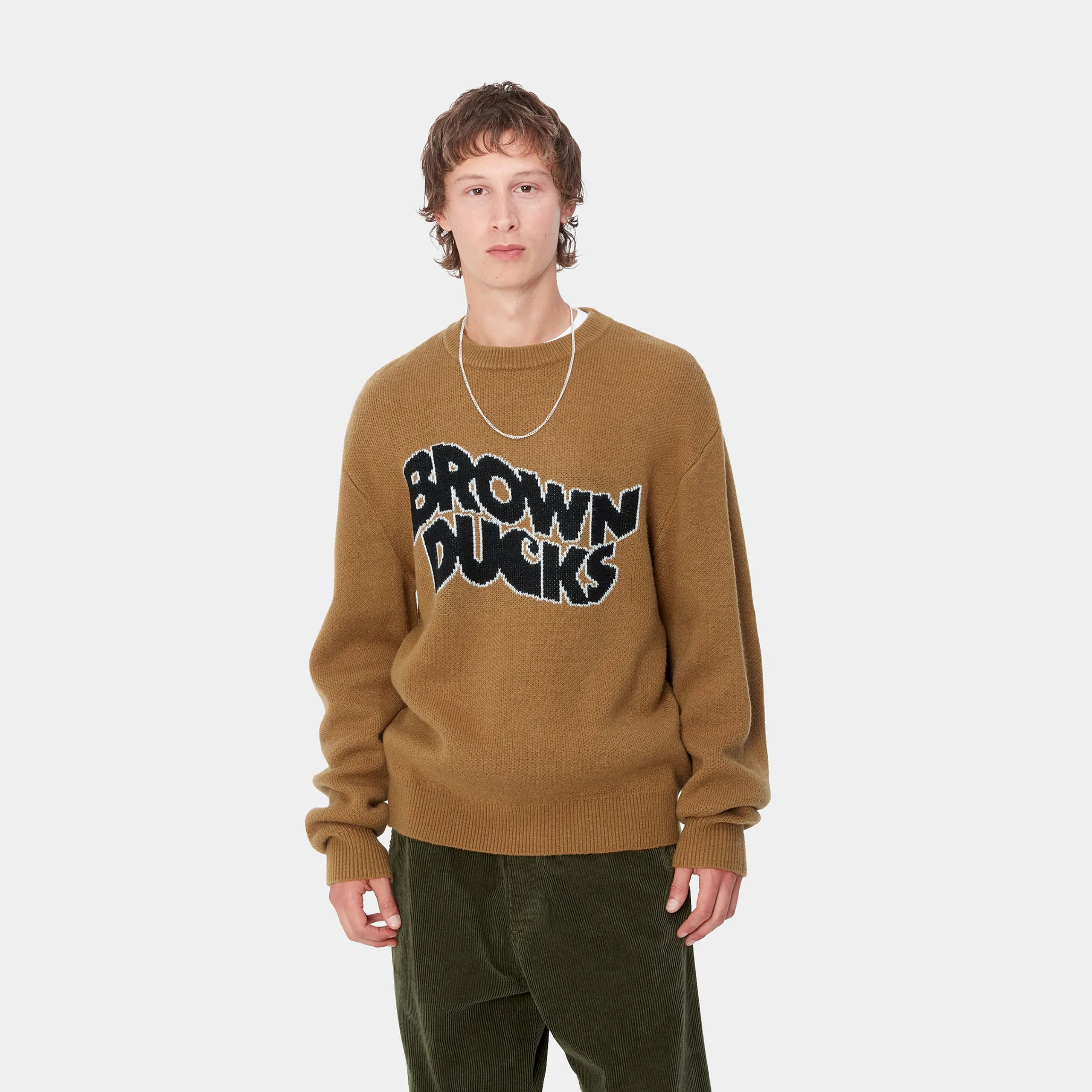 Strick>Carhartt WIP Brown Ducks Sweater Hamilton Brown