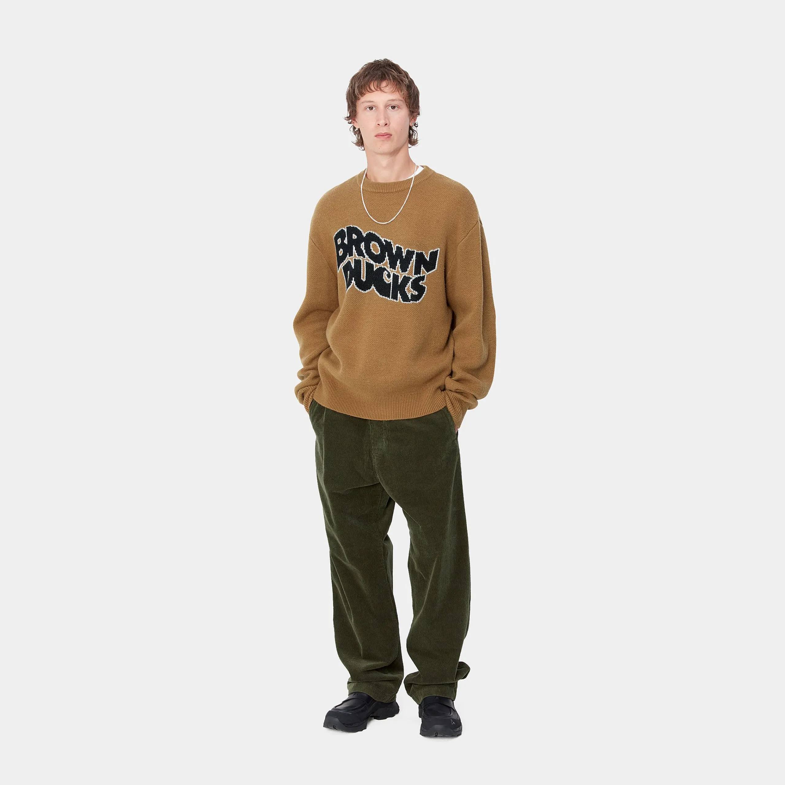 Strick>Carhartt WIP Brown Ducks Sweater Hamilton Brown