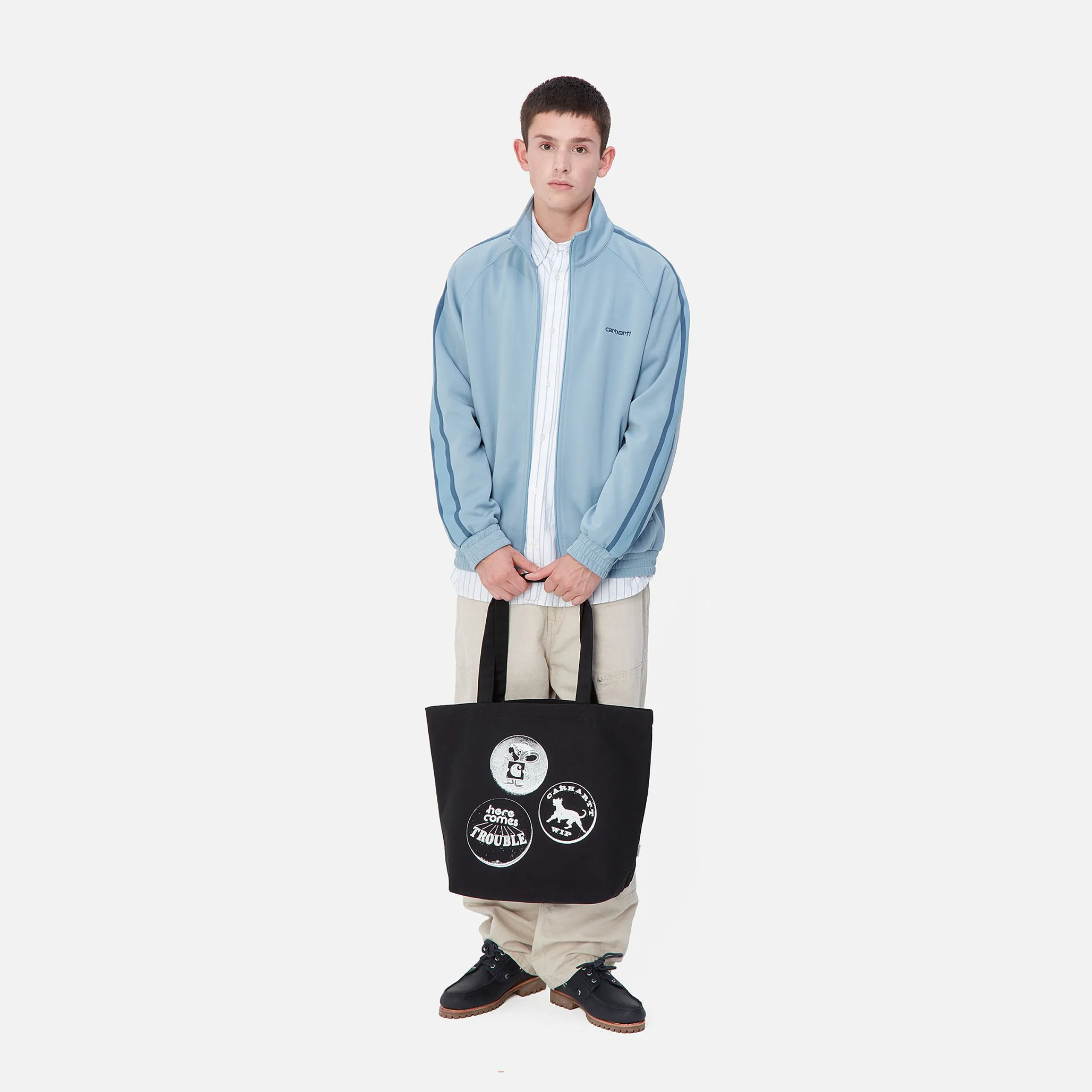 Accessoires|Accessoires>Carhartt WIP Canvas Graphic Tote Pins Print, Black