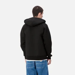 Jacken & Mäntel|Sweats>Carhartt WIP Car-Lux Hooded Jacket Black / Grey