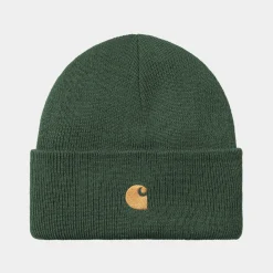 Accessoires|Accessoires>Carhartt WIP Chase Beanie Sycamore Tree / Gold