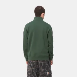 Sweats>Carhartt WIP Chase Neck Zip Sweatshirt Sycamore Tree / Gold