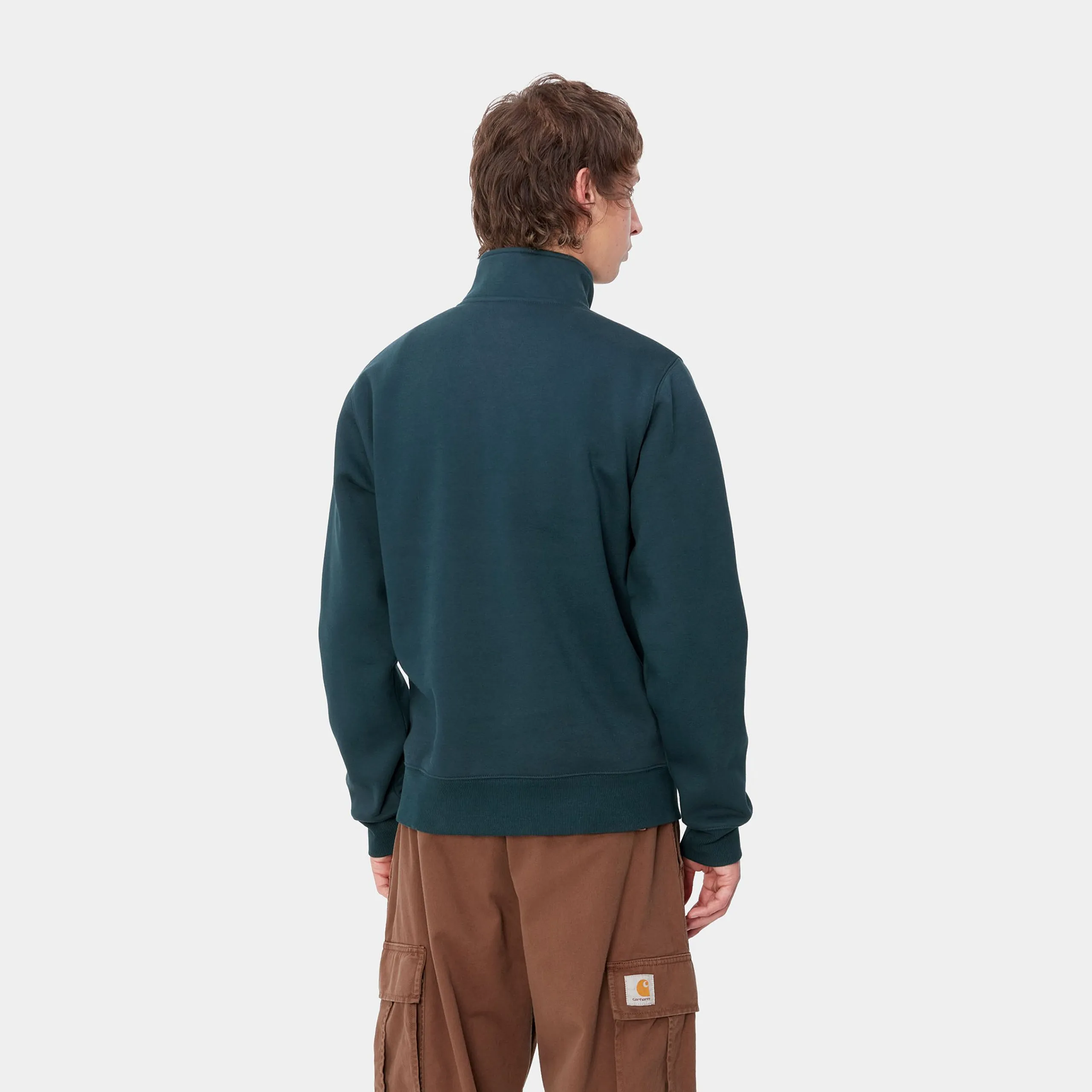 Sweats>Carhartt WIP Chase Neck Zip Sweatshirt Duck Blue / Gold