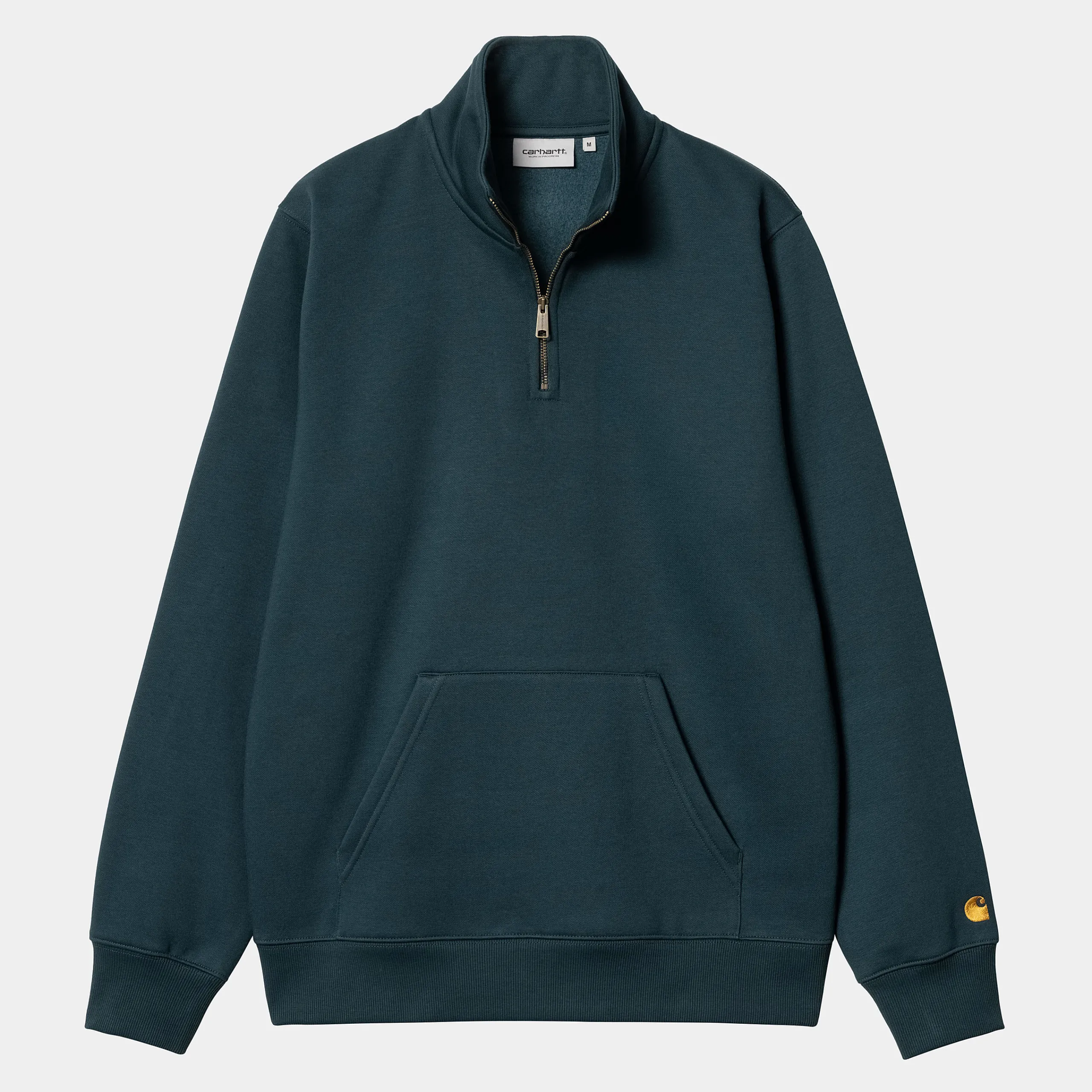 Sweats>Carhartt WIP Chase Neck Zip Sweatshirt Duck Blue / Gold