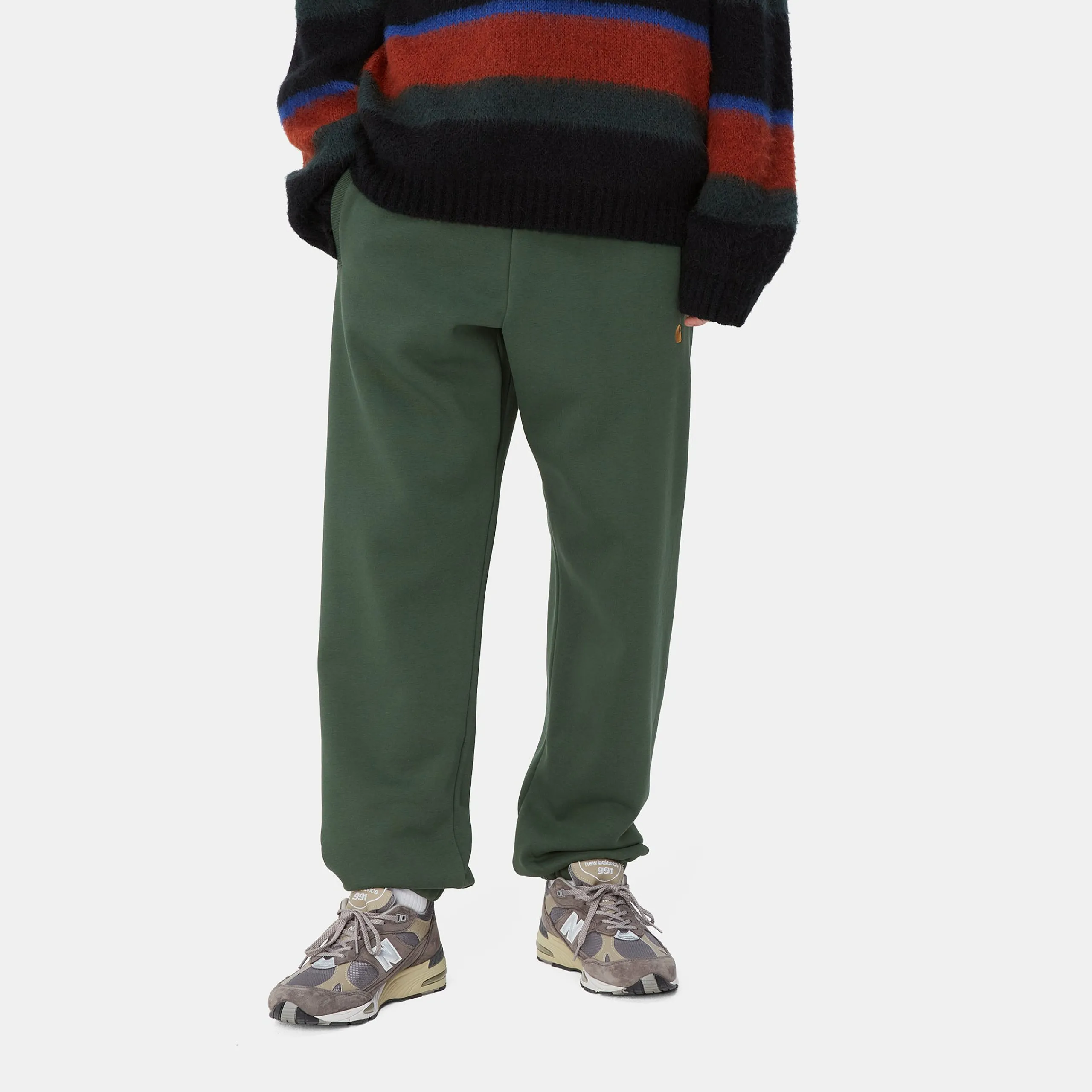 Sweats|Hosen>Carhartt WIP Chase Sweat Pant Sycamore Tree / Gold