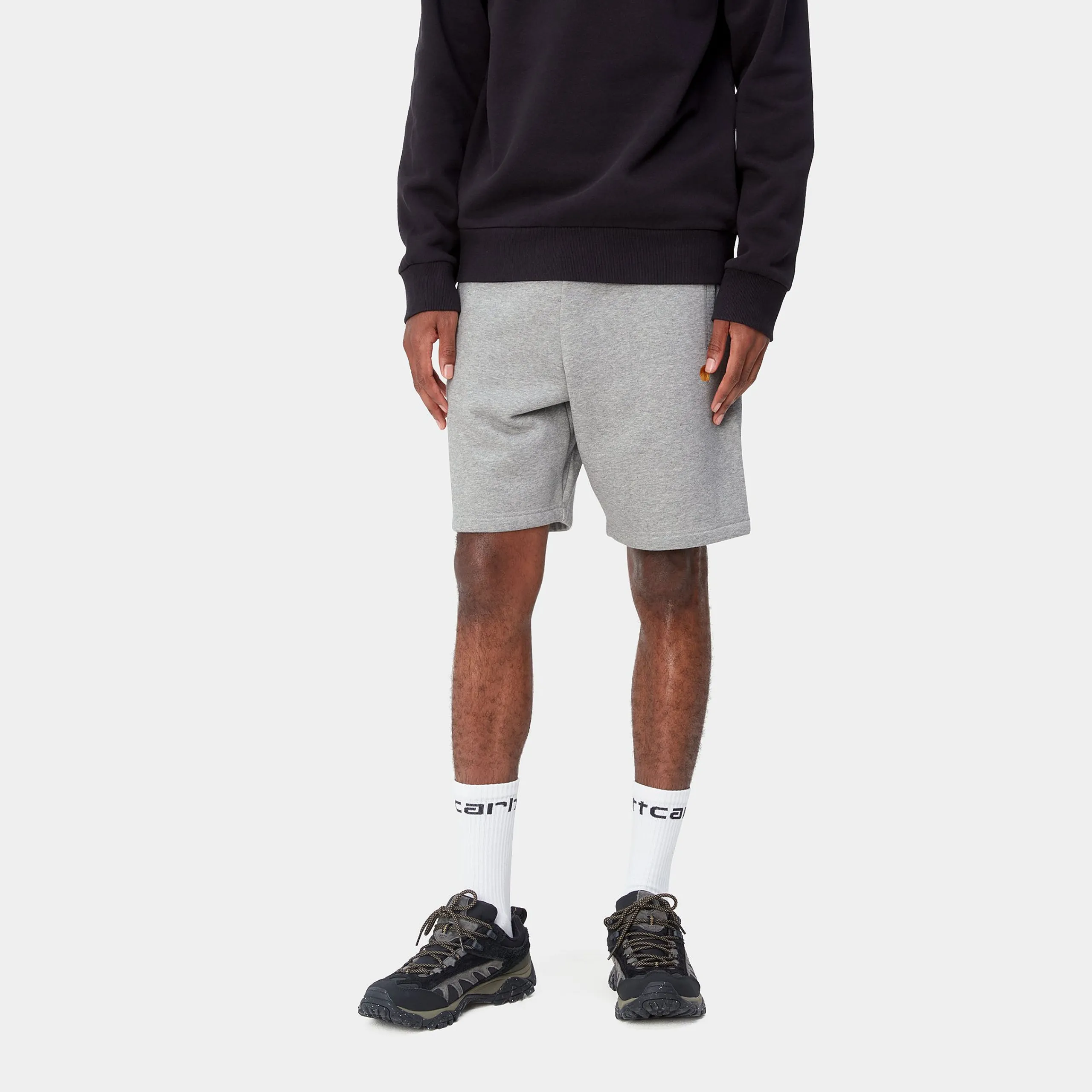 Sweats|Shorts & Badehosen>Carhartt WIP Chase Sweat Short Grey Heather / Gold