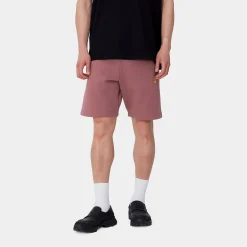 Sweats|Shorts & Badehosen>Carhartt WIP Chase Sweat Short Dusty Fuchsia / Gold