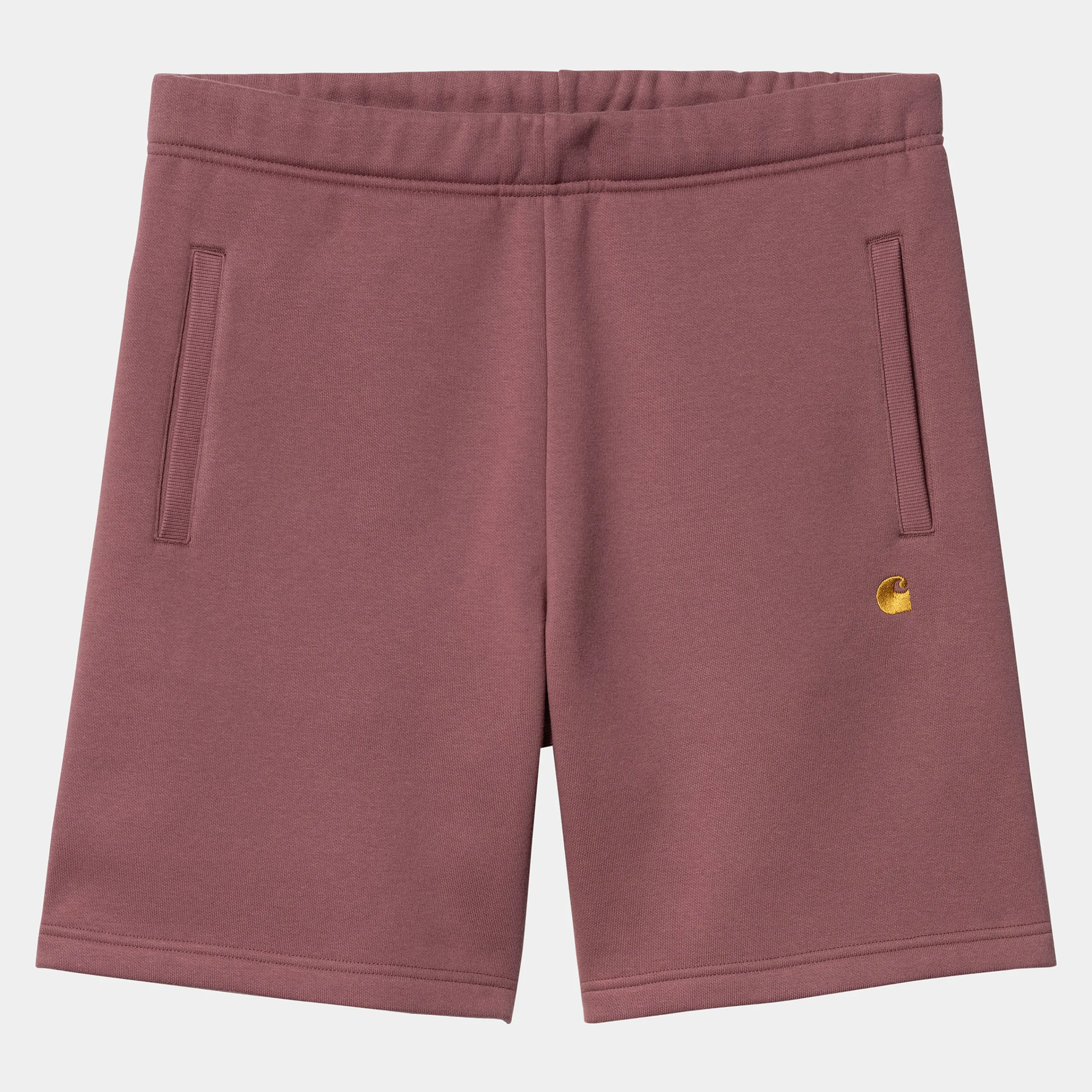 Sweats|Shorts & Badehosen>Carhartt WIP Chase Sweat Short Dusty Fuchsia / Gold