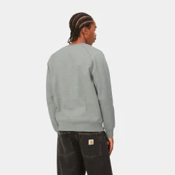 Sweats>Carhartt WIP Chase Sweatshirt Grey Heather / Gold