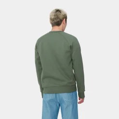 Sweats>Carhartt WIP Chase Sweatshirt Duck Green / Gold