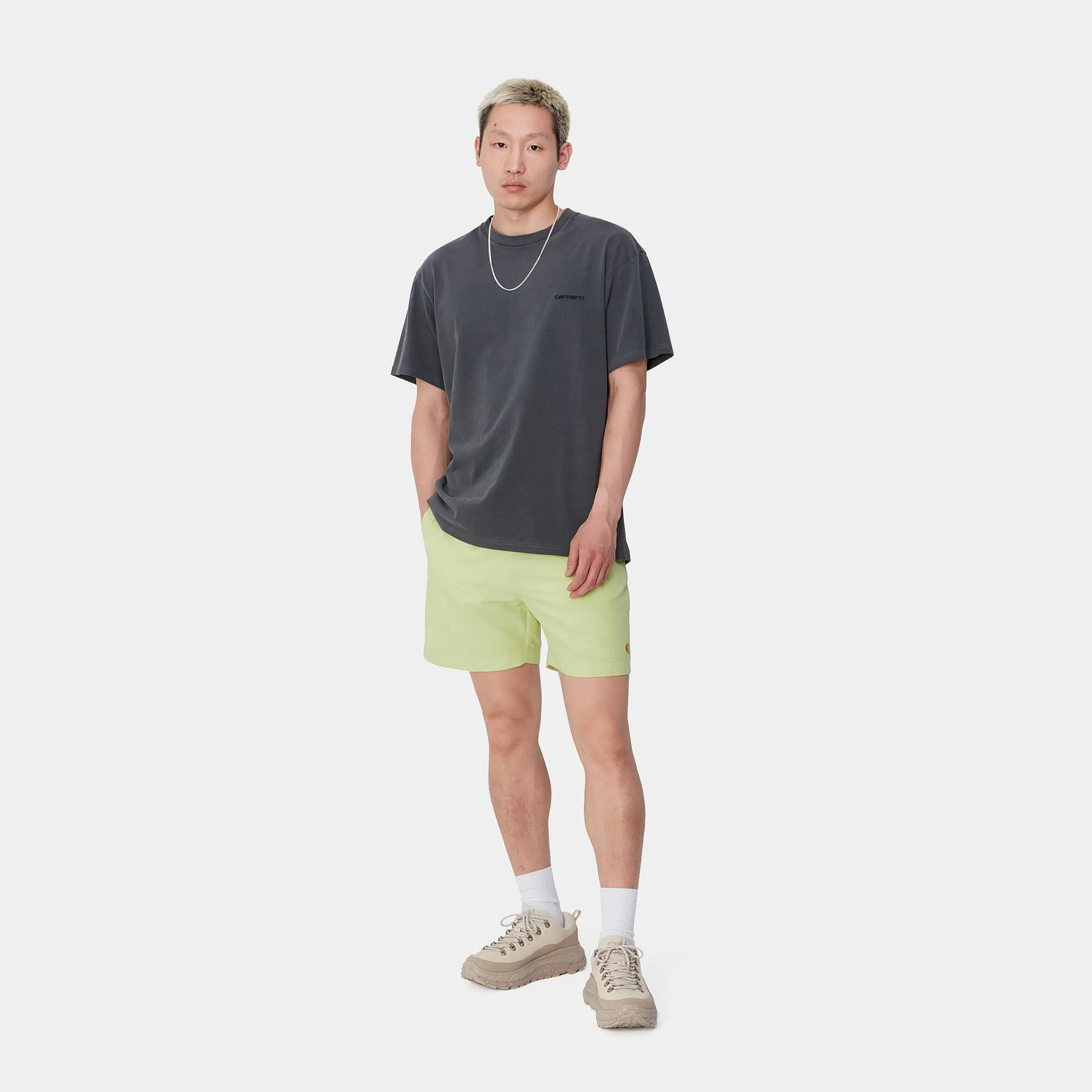 Shorts & Badehosen>Carhartt WIP Chase Swim Trunk Arctic Lime / Gold