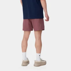 Shorts & Badehosen>Carhartt WIP Chase Swim Trunk Dusty Fuchsia / Gold