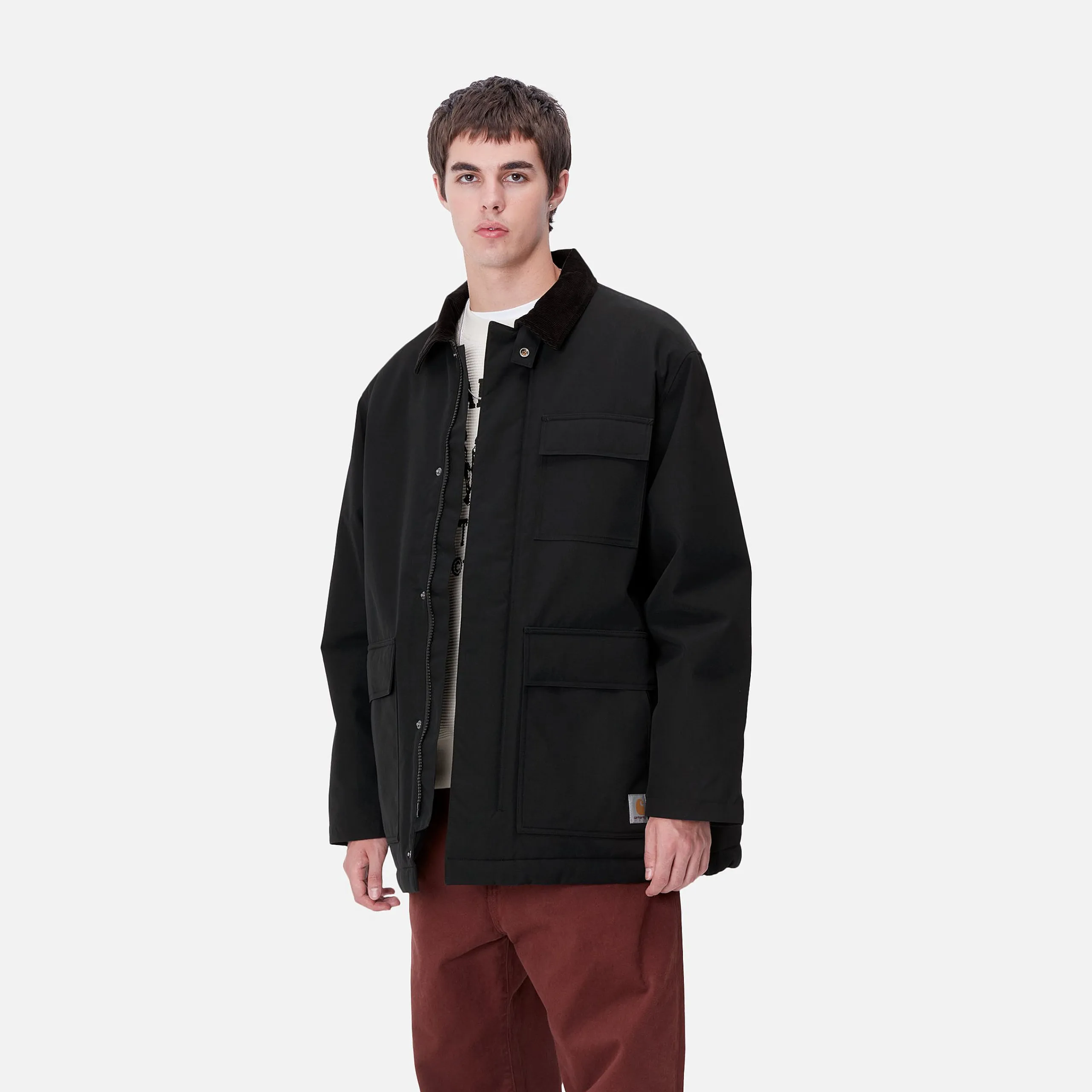 Jacken & Mäntel>Carhartt WIP Clarton Coat Black / Black