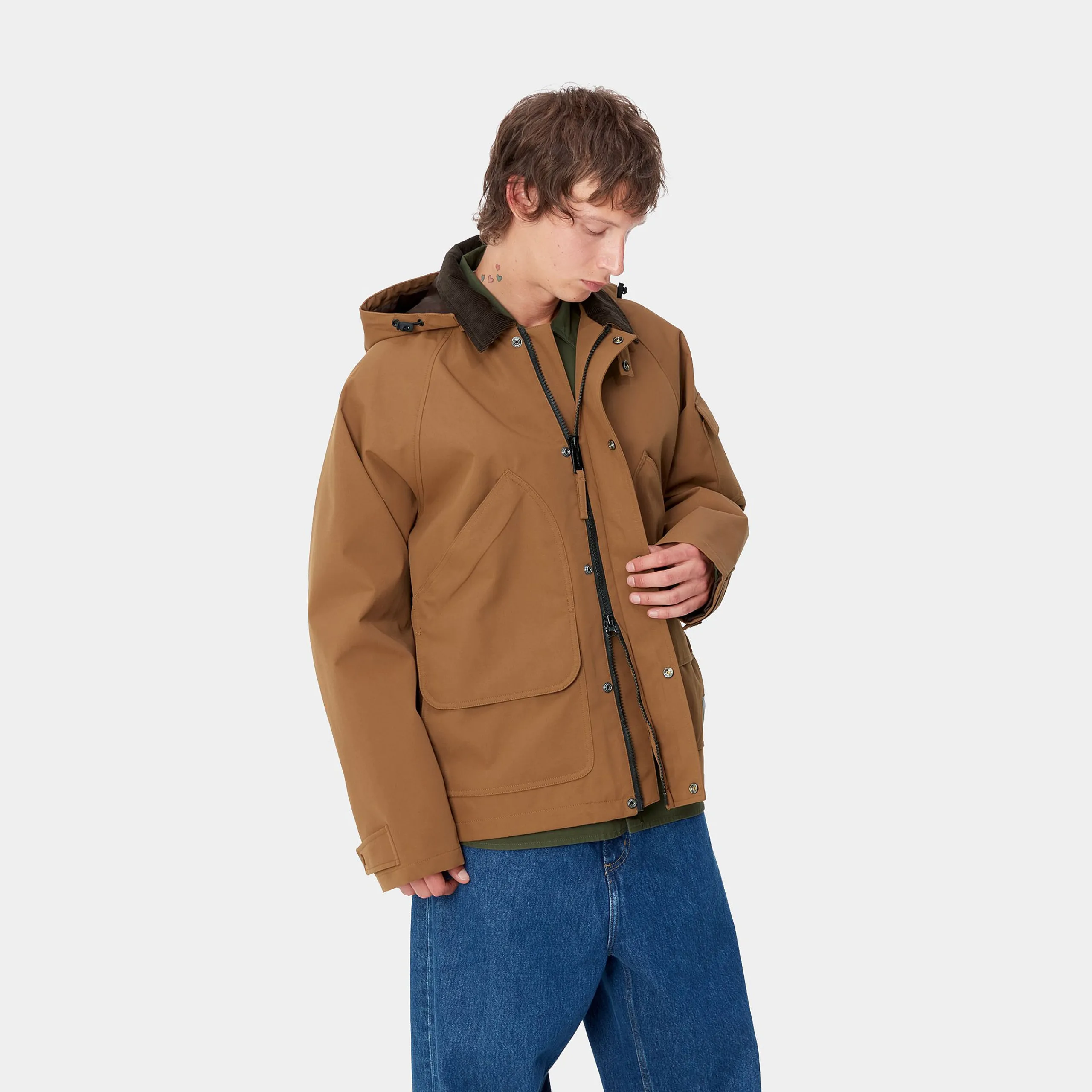 Jacken & Mäntel>Carhartt WIP Clarton Jacket Hamilton Brown / Tobacco