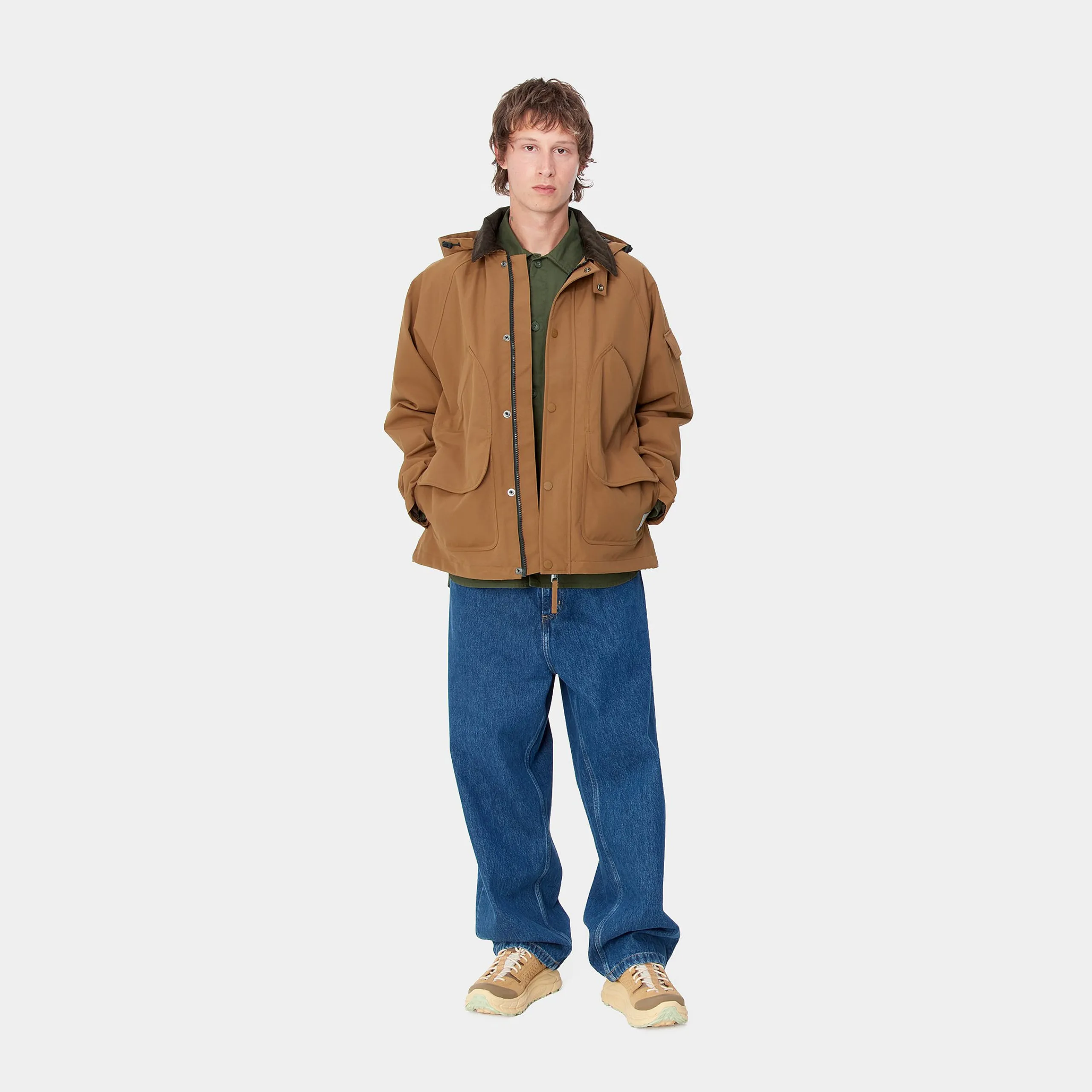Jacken & Mäntel>Carhartt WIP Clarton Jacket Hamilton Brown / Tobacco