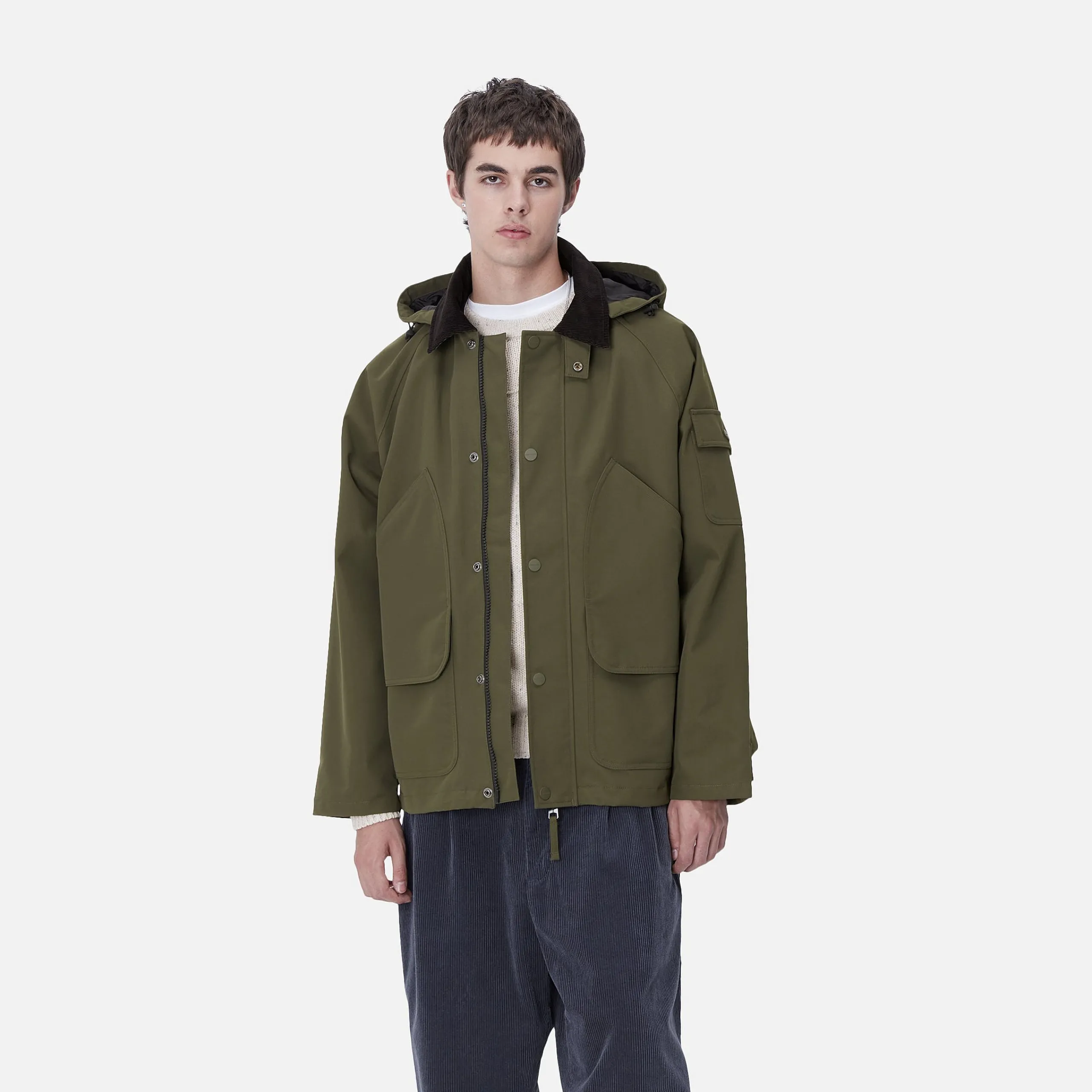 Jacken & Mäntel>Carhartt WIP Clarton Jacket Office Green / Black