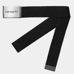 Accessoires|Accessoires>Carhartt WIP Clip Belt Chrome Black