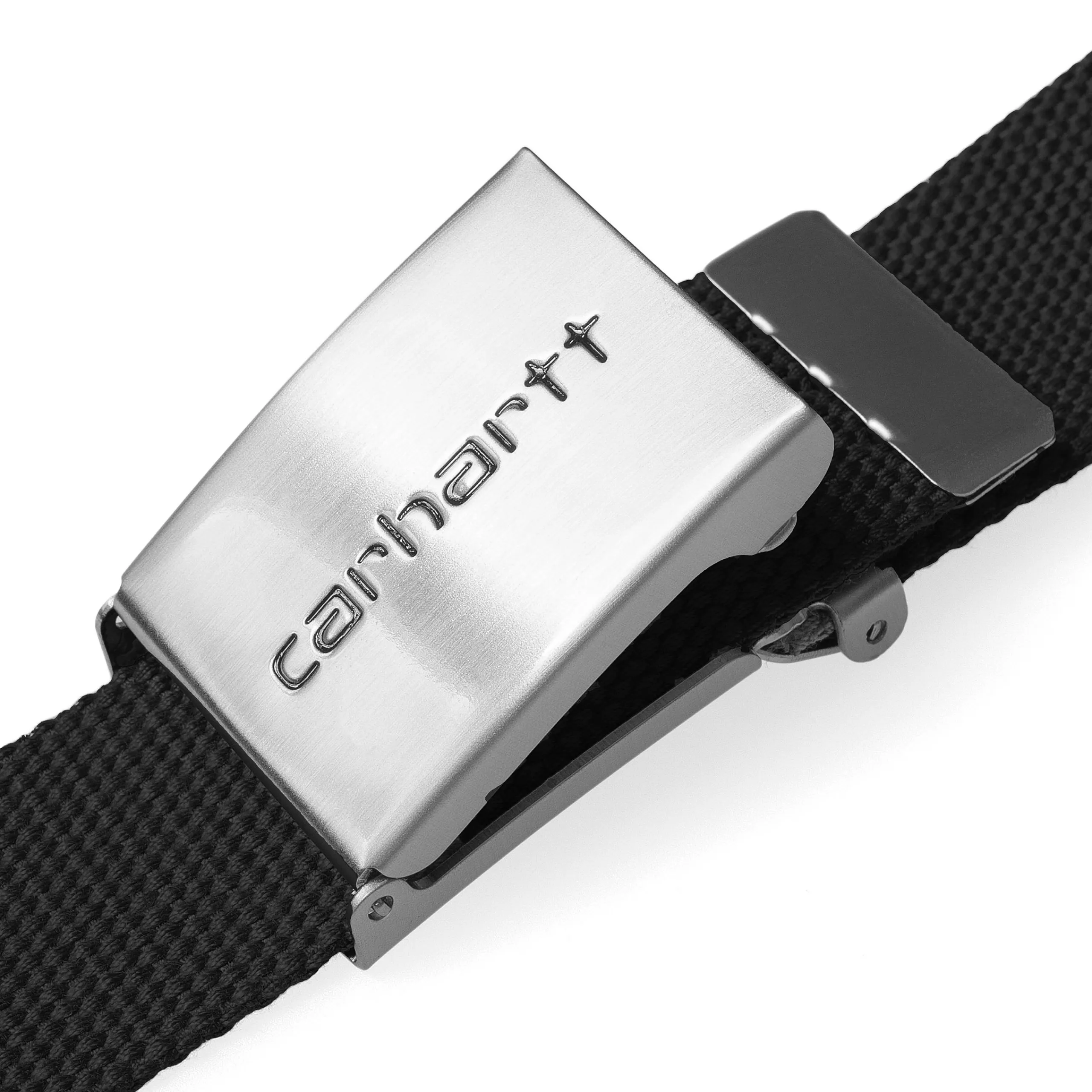 Accessoires|Accessoires>Carhartt WIP Clip Belt Chrome Black