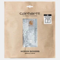 Unterwäsche>Carhartt WIP Cotton Boxer Stamp Print, Misty Sky
