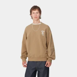 Sweats>Carhartt WIP Cross Screw Sweat Peanut / White