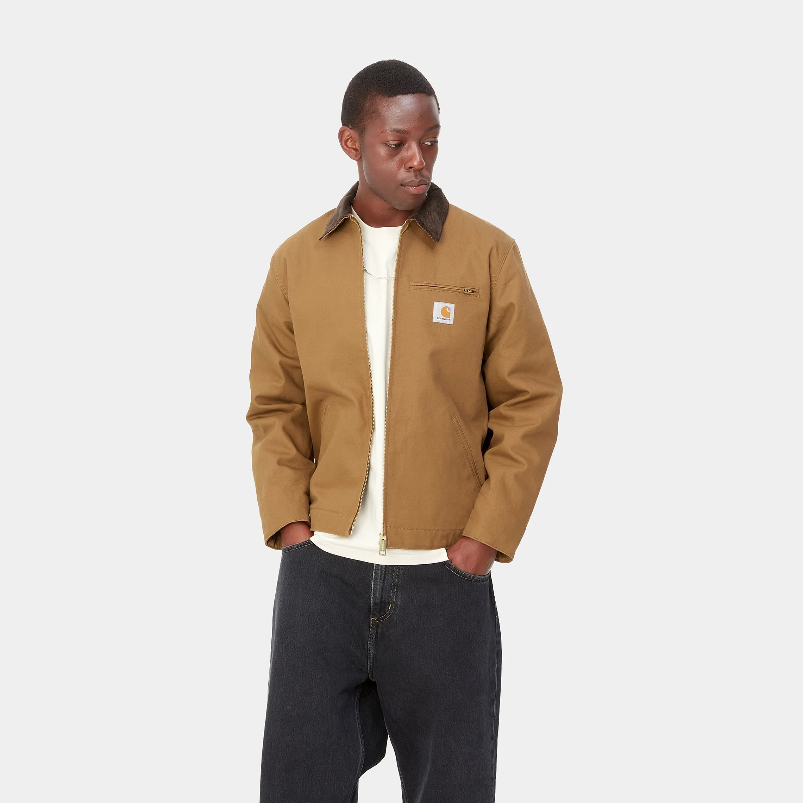 Jacken & Mäntel>Carhartt WIP Detroit Jacket (Winter) Hamilton Brown / Tobacco