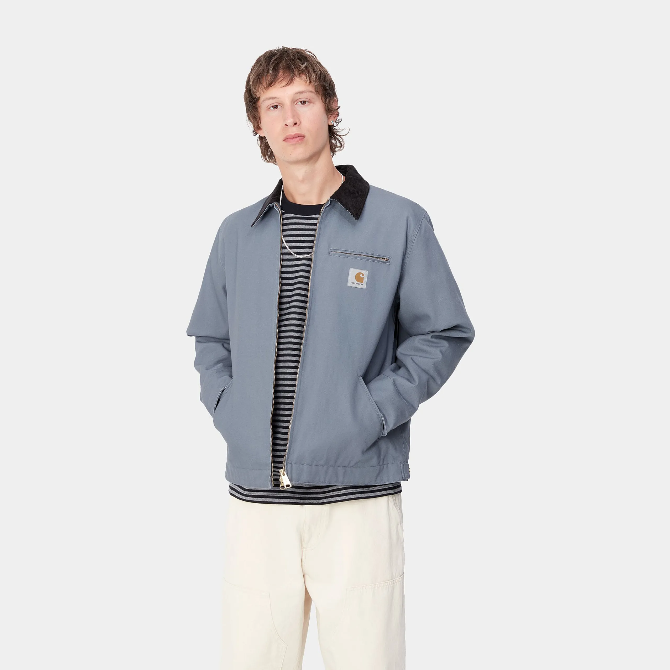 Jacken & Mäntel>Carhartt WIP Detroit Jacket (Winter) Dove Grey / Black
