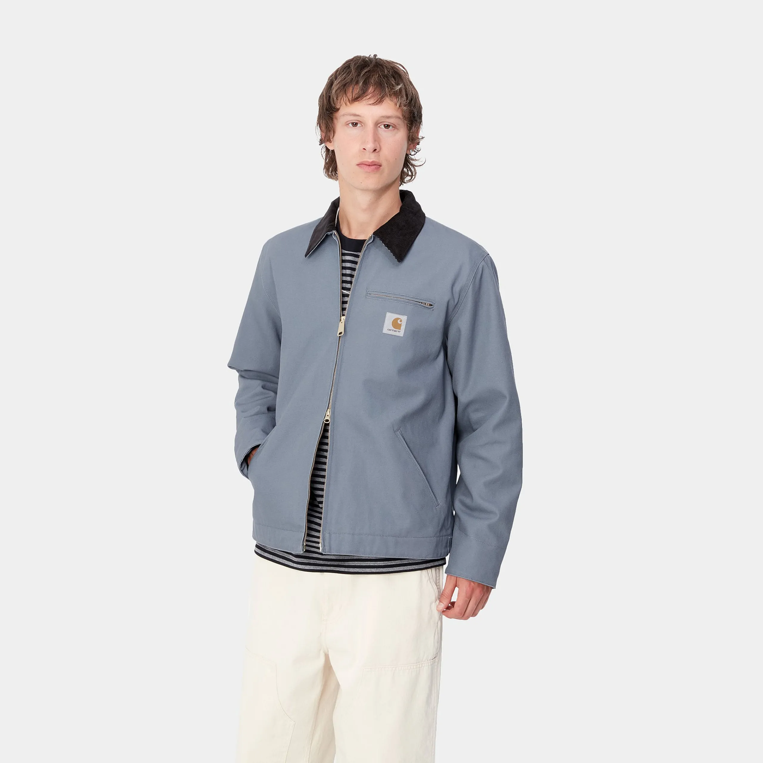 Jacken & Mäntel>Carhartt WIP Detroit Jacket (Winter) Dove Grey / Black